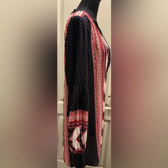 Free People Peacemaker Dress, Black Combo, Small, EUC - Picture 13 of 13